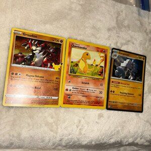 Pokemon cards (3 different cards)